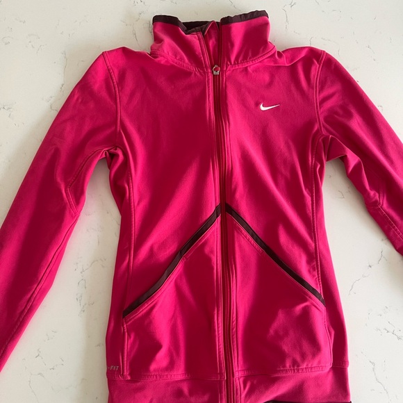 Nike Women’s Pink Full-Zip Jacket - Picture 1 of 3